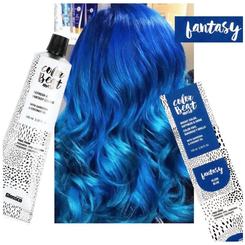 GLOSSCO  COLOR BEAT MASK KLEIN BLUE 100ML TINTE AZUL 14 1