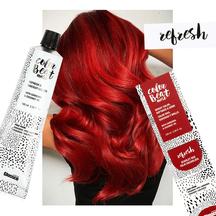 GLOSSCO BEAT MASK COOL RED 100ML TINTE FANTASIA COOL RED 11 1