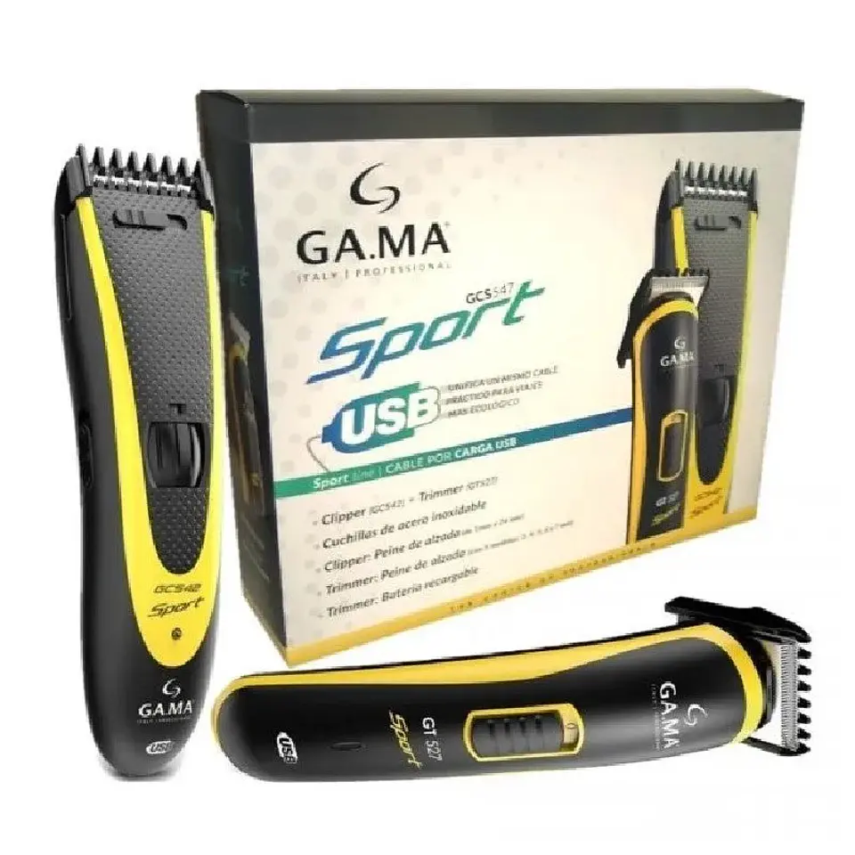 PACK GA.MA CLIPPER + TRIMMER SPORT USB  2