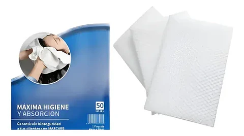 TOALLA DESECHABLE PELUQUERÍA 50 UNIDADES 