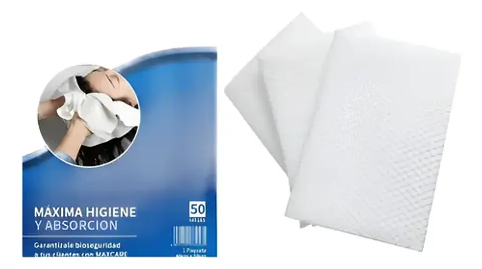 TOALLA DESECHABLE PELUQUERÍA 50 UNIDADES  1