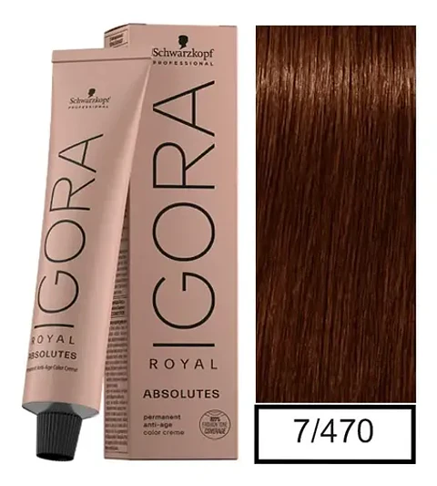 IGORA 60ML RUBIO MED. BEIGE COBR. NAT. 7-470 