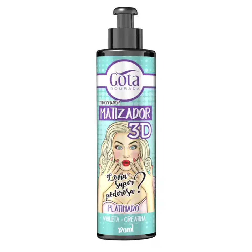 GOTA acondicionador matizador PLATINADO 3D 120ML  1