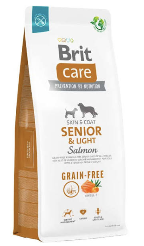 Brit Care Dog Grain-free Senior & Light Salmon 12KG