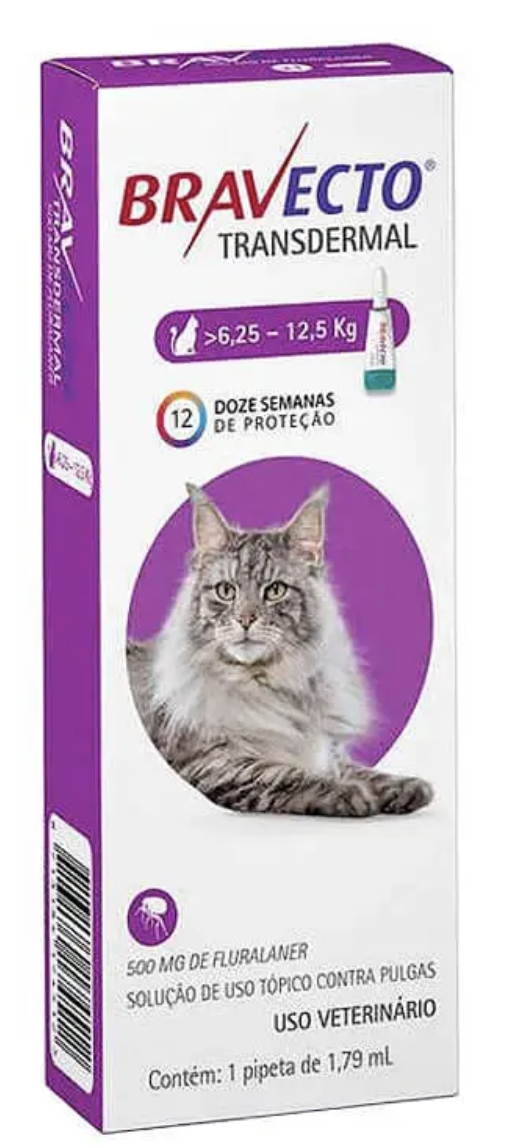 Bravecto Gato Pipeta 6.25 A 12.5 Kg
