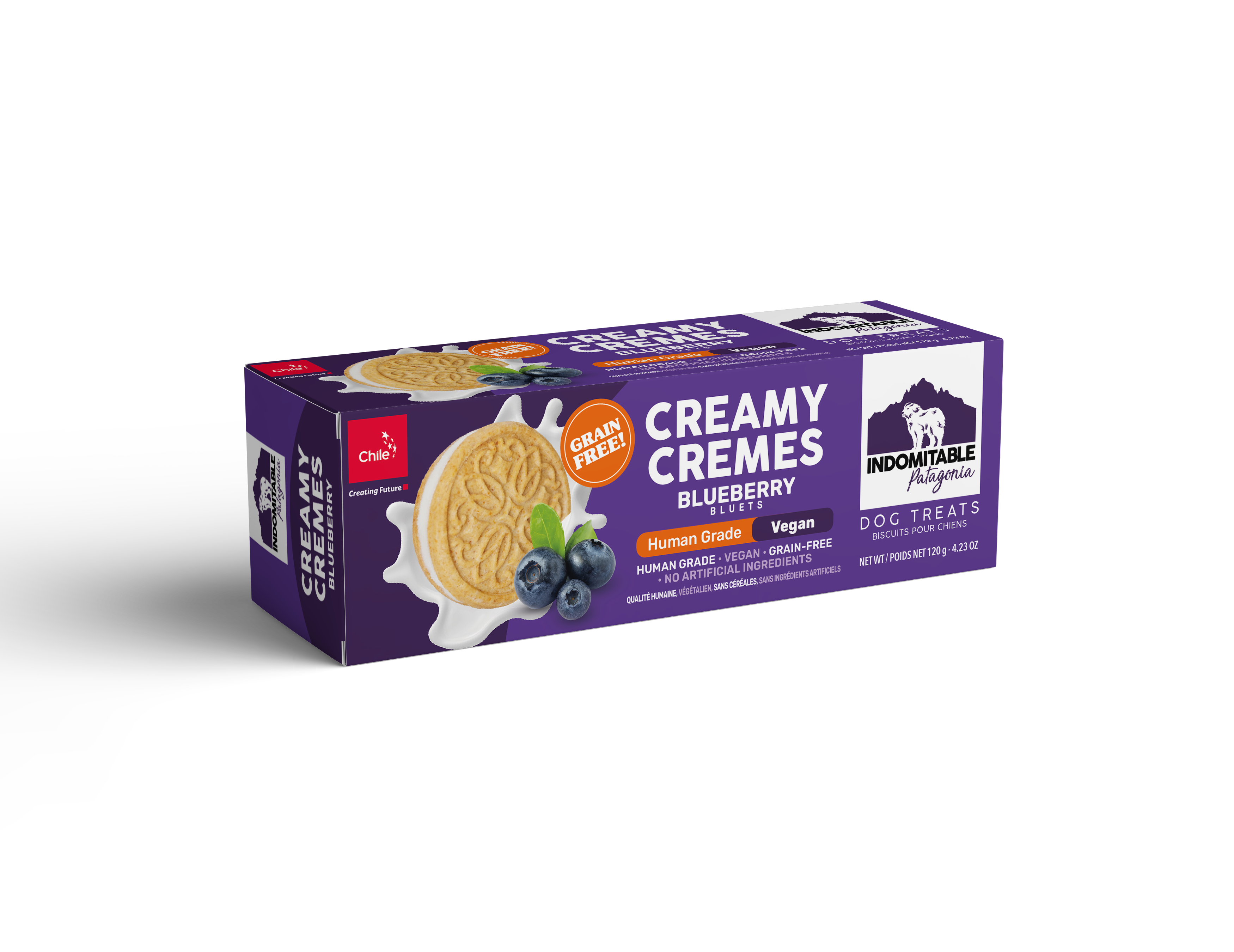 Galletas Perro Indomitable Patagonia Galletas Creamy Cremes Arándano