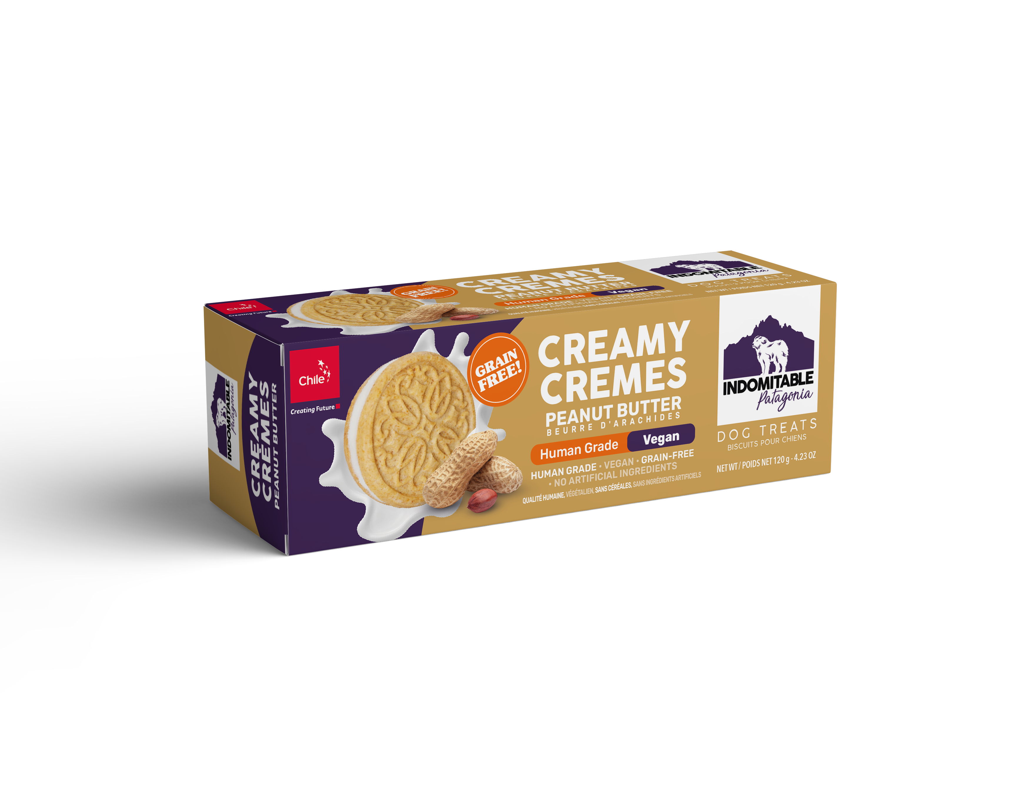 Galletas Perro Indomitable Patagonia Galletas Creamy Cremes Mantequilla de Maní