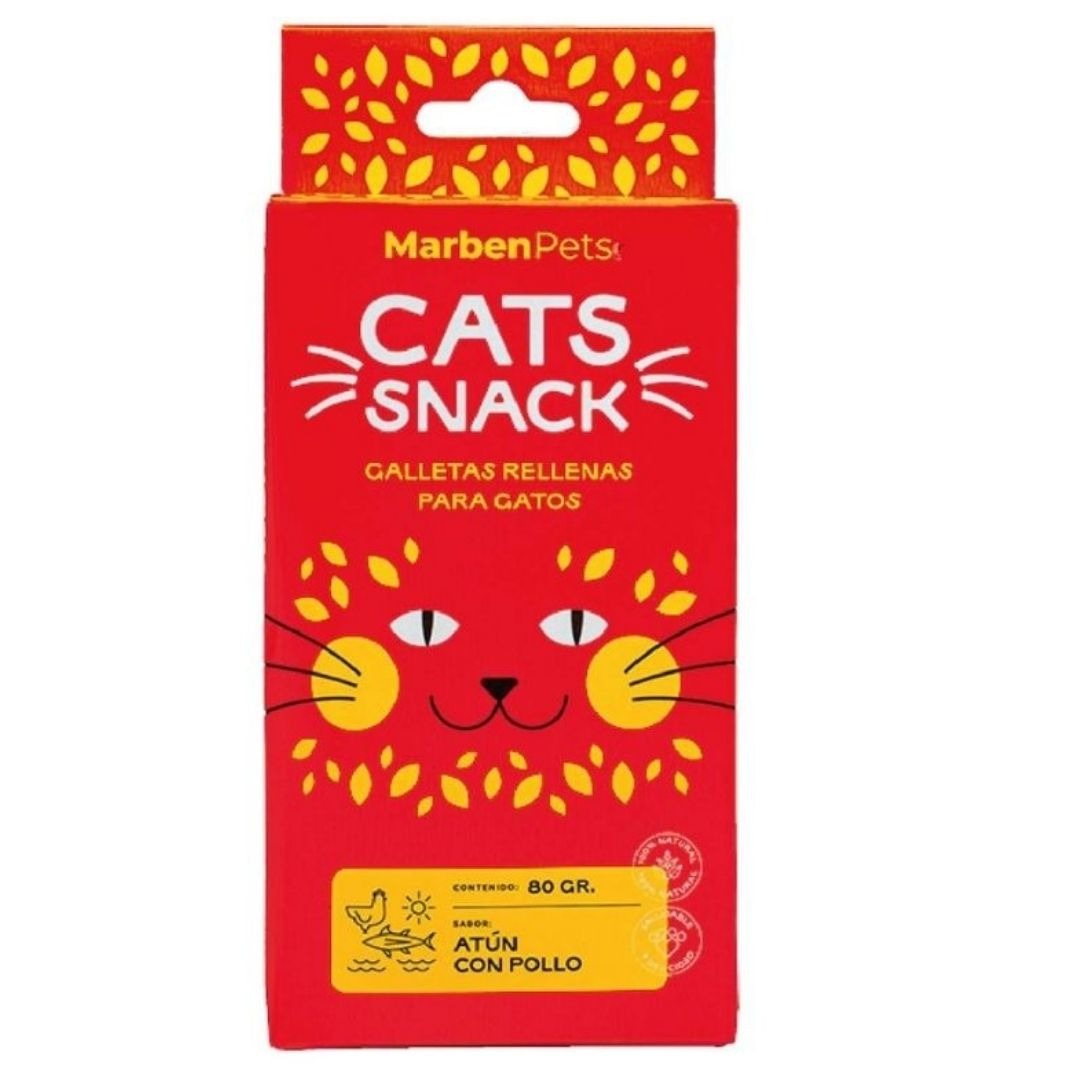 Cats Snack Galletas Rellenas con Atún y Pollo 80GR