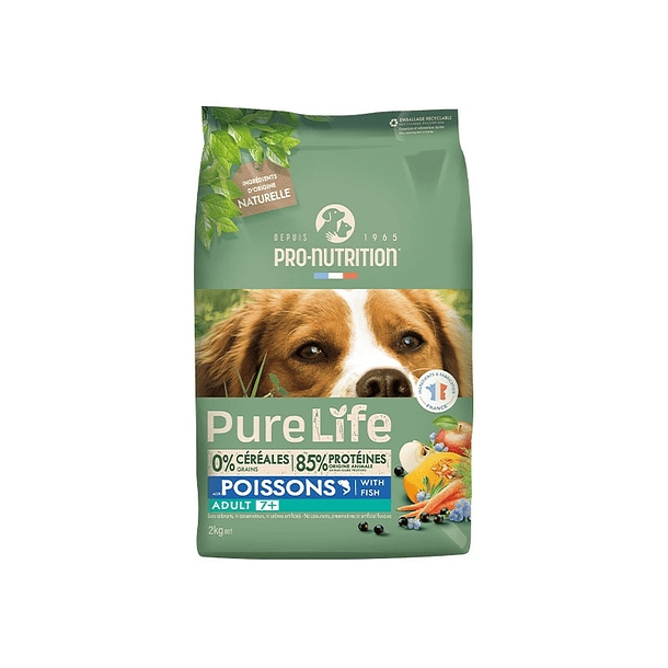 Pure Life Perro Adult Fish 7+ 2kg