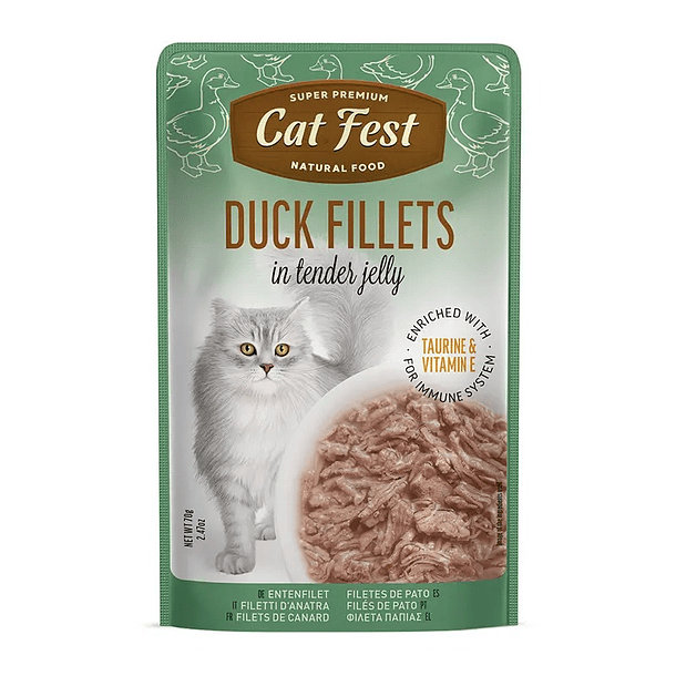 Cat Fest Duck Fillets 70gr