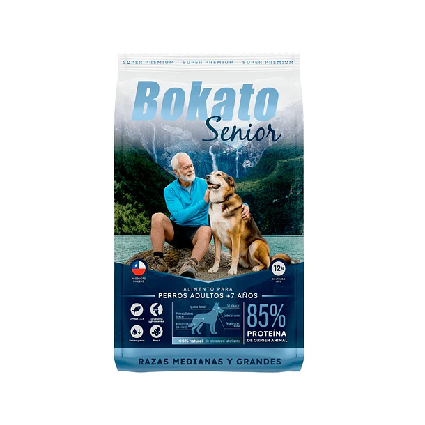 Bokato Perro Senior Raza Grande 12kg