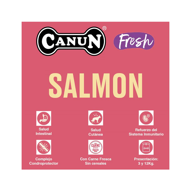 Canun Perro Fresh Adulto Salmón 3