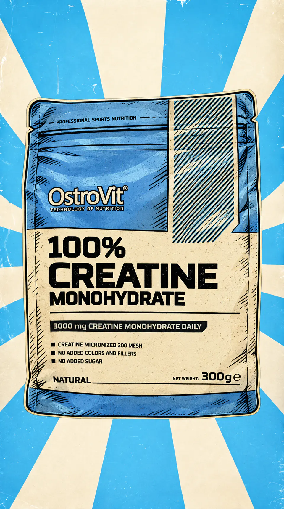Ostrovit creatina monohidratada 300 gr 2