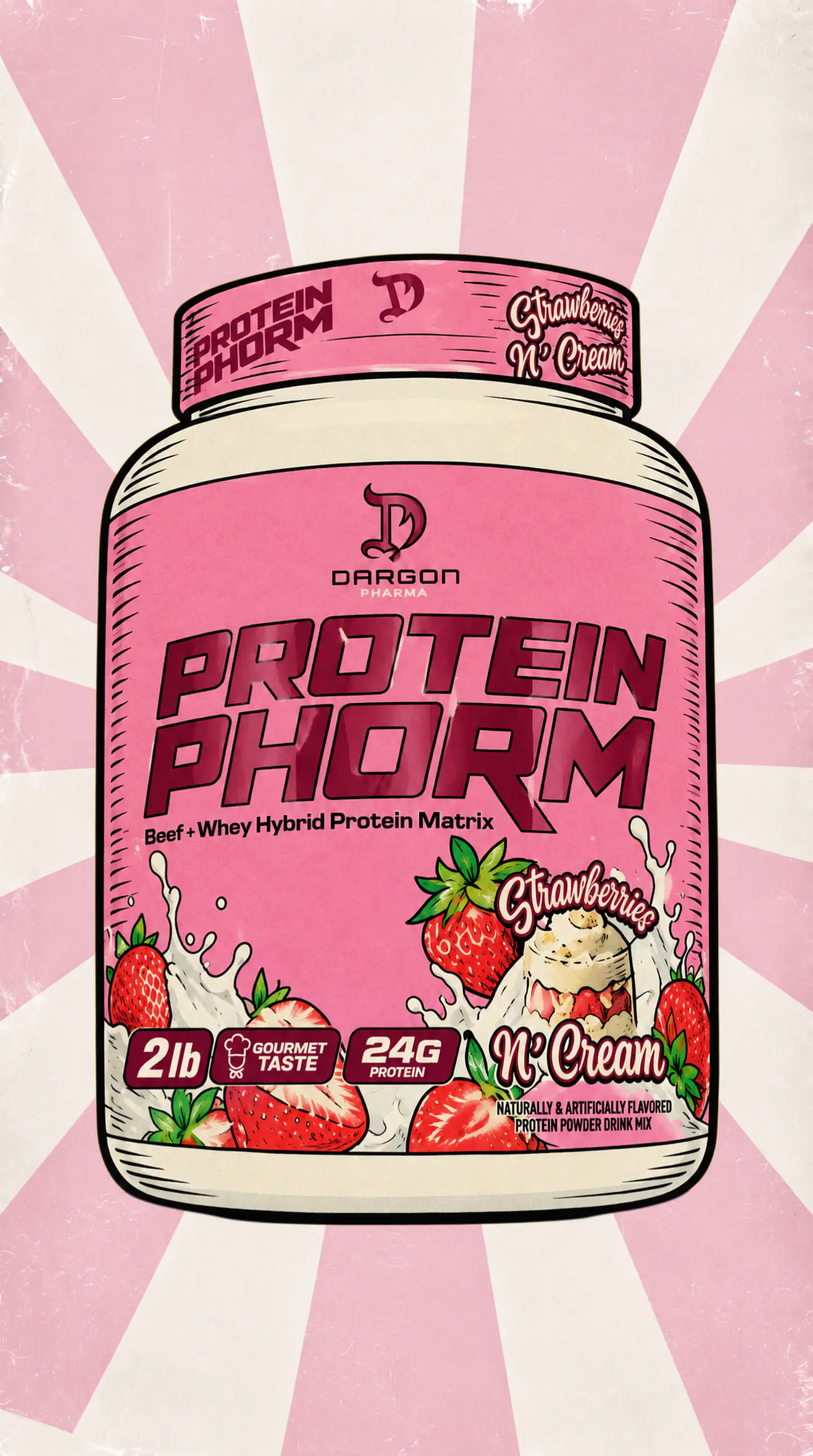 Dragon Pharma protein phorm beef + whey hybrid 2 libras 1
