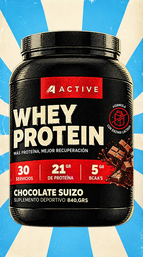 4ctive whey protein 840 gr chocolate suizo
