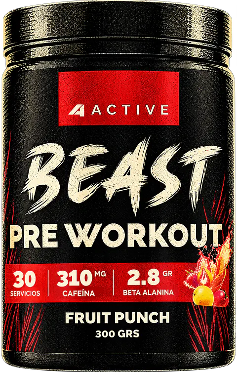 4ctive pre entreno Beast 300 gr fruit punch