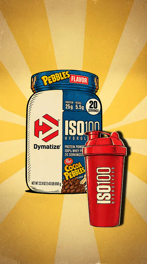 Dymatize ISO 100 hidrolized 1.4 libras cocoa pebbles + shaker 700 ml