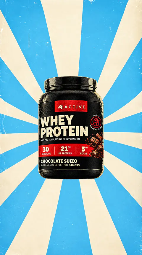 4ctive whey protein 840 gr chocolate suizo