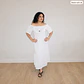 Vestido hombros descubiertos botón - Miniatura 2
