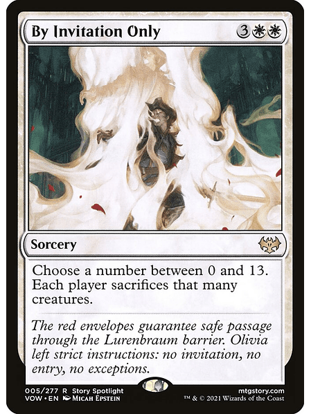 By Invitation Only (normal) | Inglés | NM | VOW | 5 1