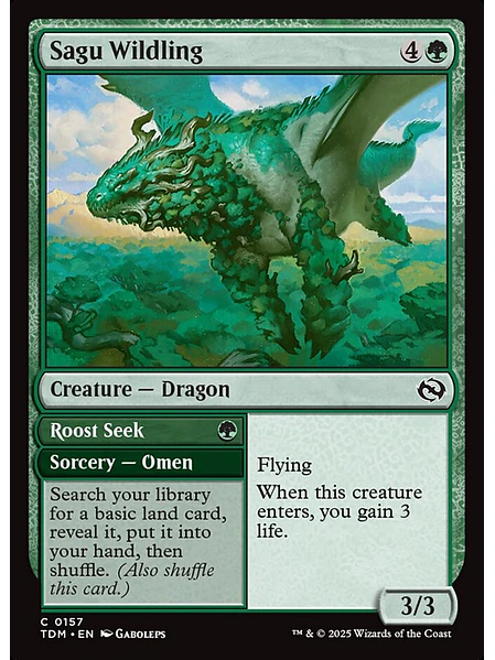 Sagu Wildling // Roost Seek (normal) | Inglés | NM | TDM | 157 1