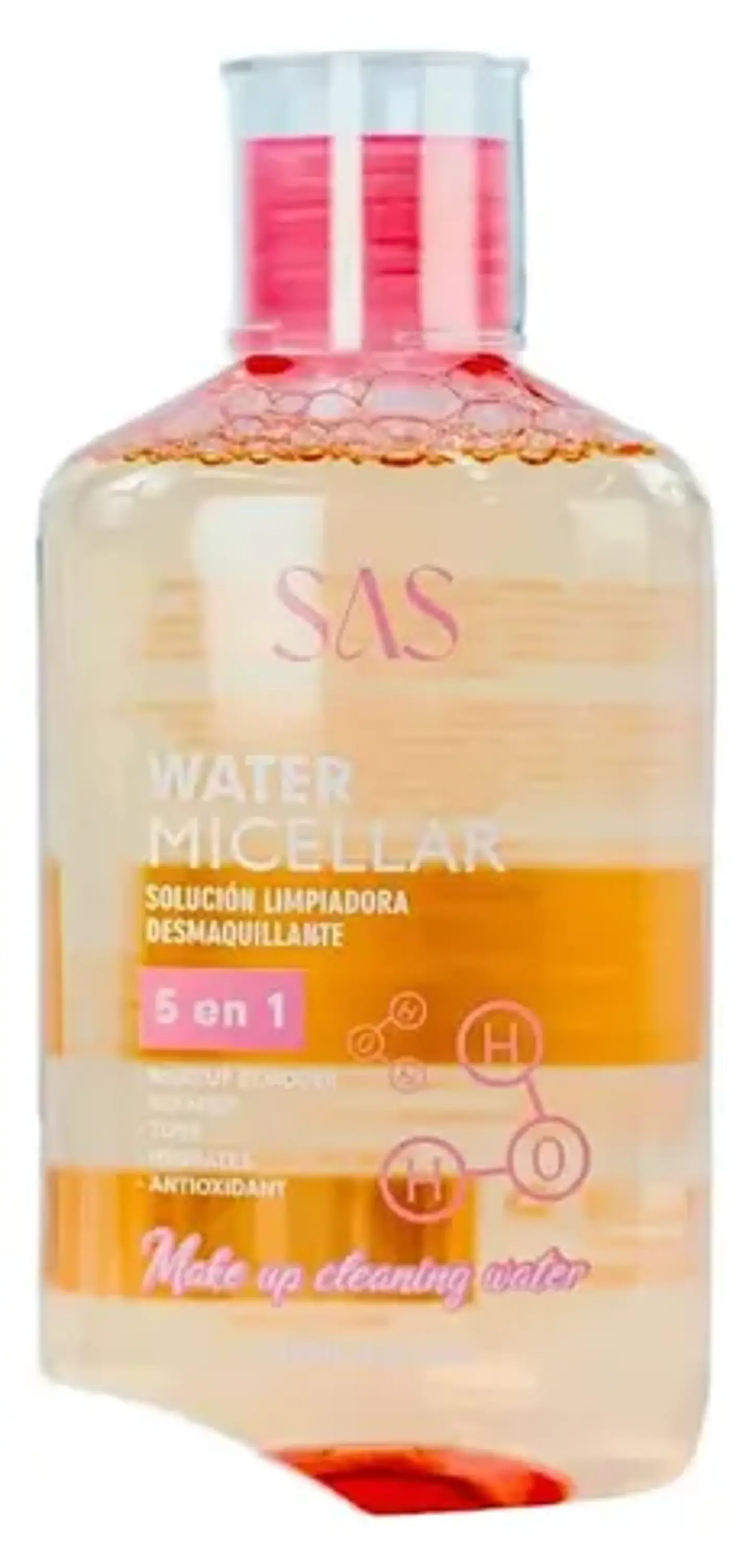 Agua Micelar Solucion Limpiadora Desmaquillante 5 En 1 Sas 3