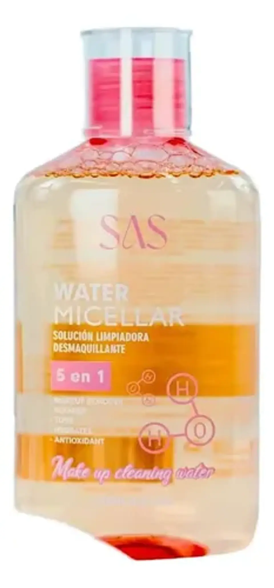 Agua Micelar Solucion Limpiadora Desmaquillante 5 En 1 Sas 3