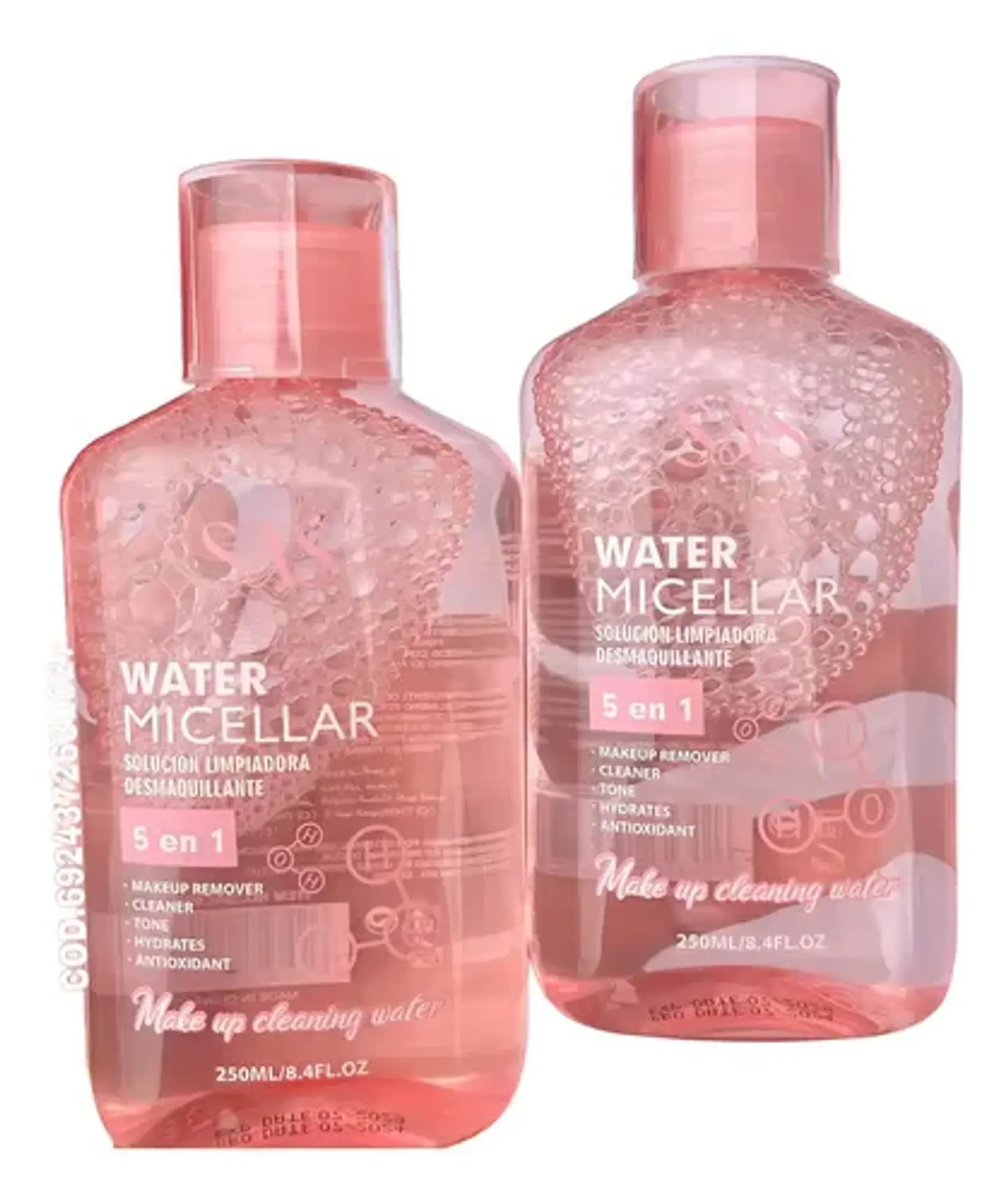 Agua Micelar Solucion Limpiadora Desmaquillante 5 En 1 Sas 4
