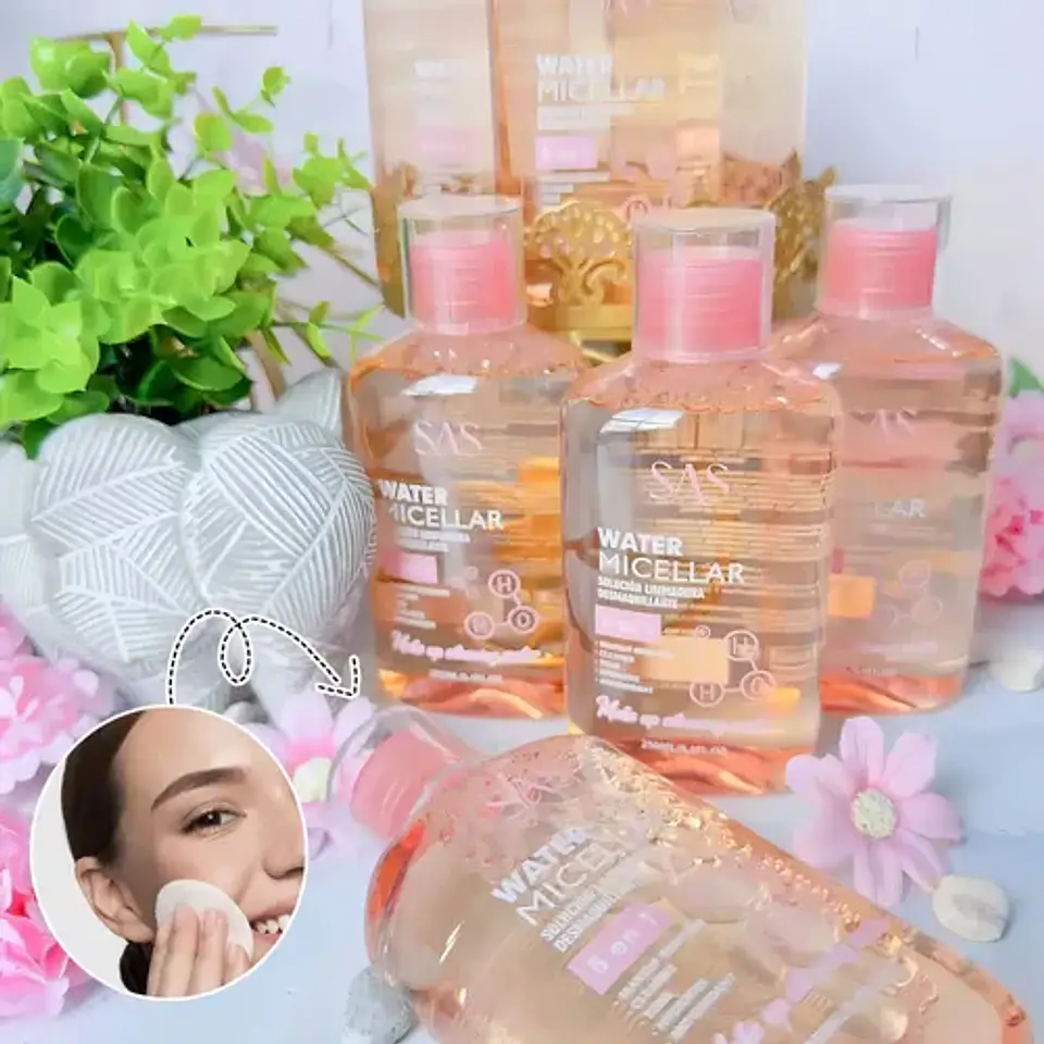 Agua Micelar Solucion Limpiadora Desmaquillante 5 En 1 Sas 5