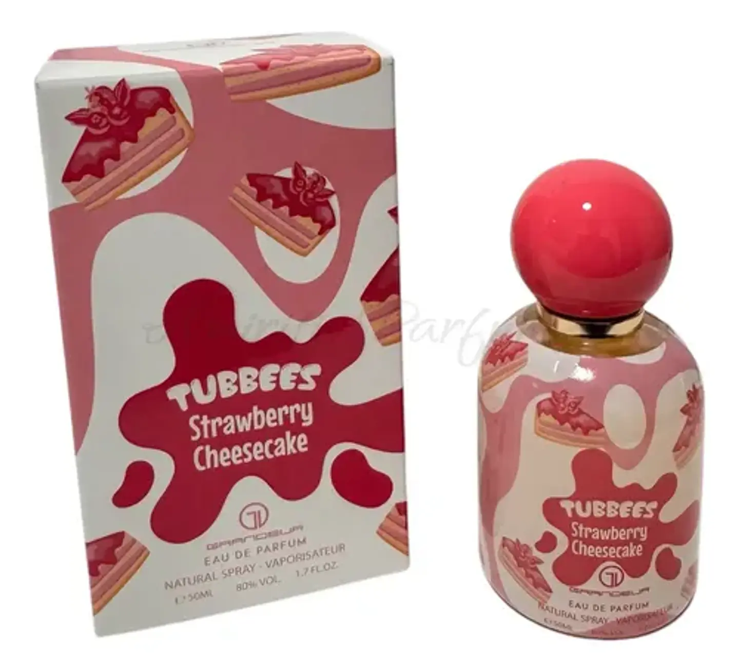 Perfume Árabe Grandeur Tubbees Strawberry Cheesecake Eau De Parfum 50ml 9