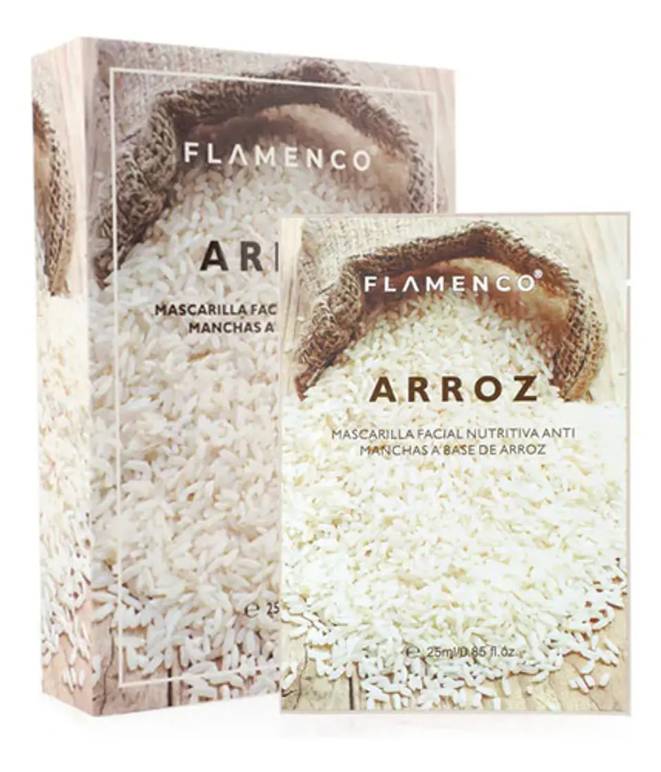 Mascarilla Facial Flamenco Arroz Piel Seca 25ml Rostro 2