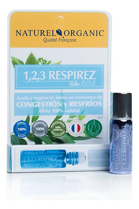 Roll On Eucalipto Menta Respirar Mejor 4ml Naturel Organic