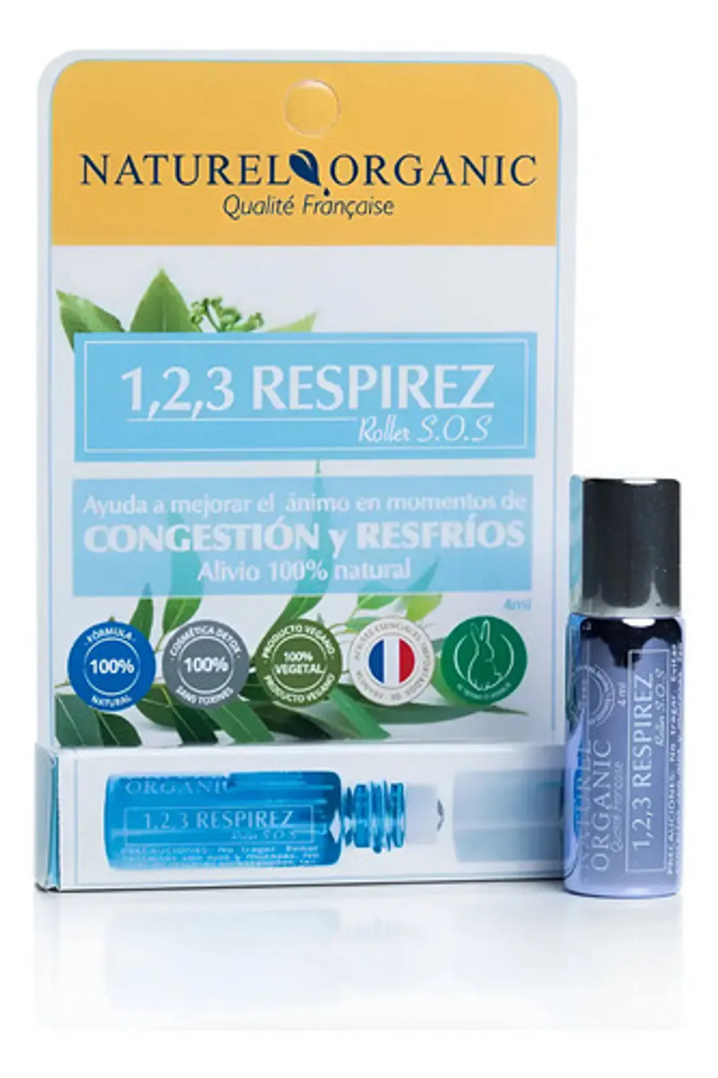 Roll On Eucalipto Menta Respirar Mejor 4ml Naturel Organic 1