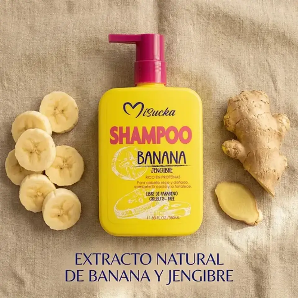 Shampoo Banana Jengibre Misucka 350 Ml 2