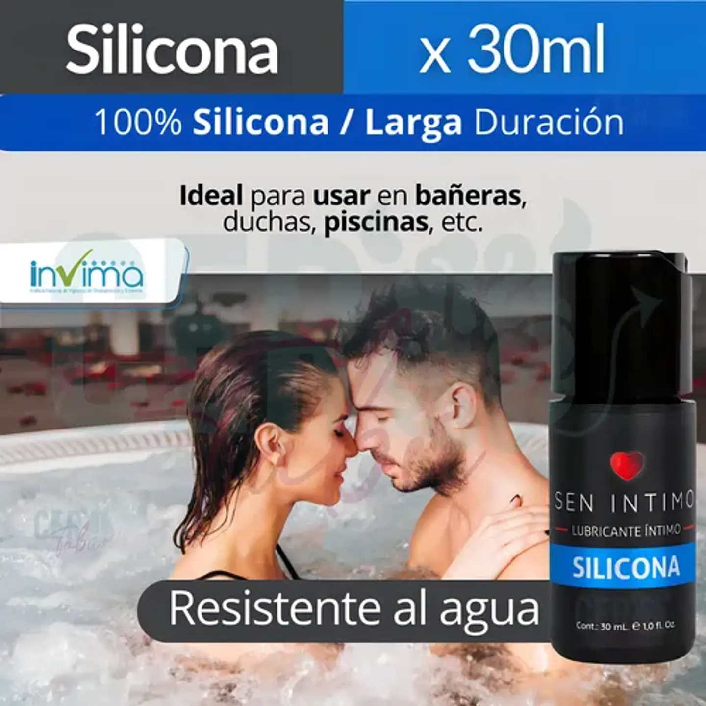 Lubricante Sen Intimo De Silicon Underwater 30ml + Regalo Sin Sabor 4