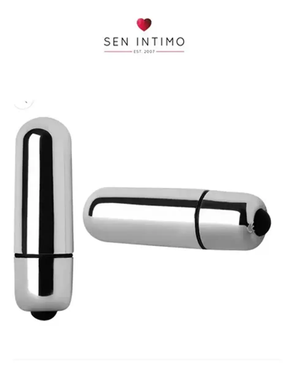 Bala Vibradora Vibrador Estimulador De Clitoris Sen Intimo Plateado 2