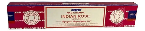 Caja De Incienso Rosa Massala Indian Rose Satya Con 12 Varillas