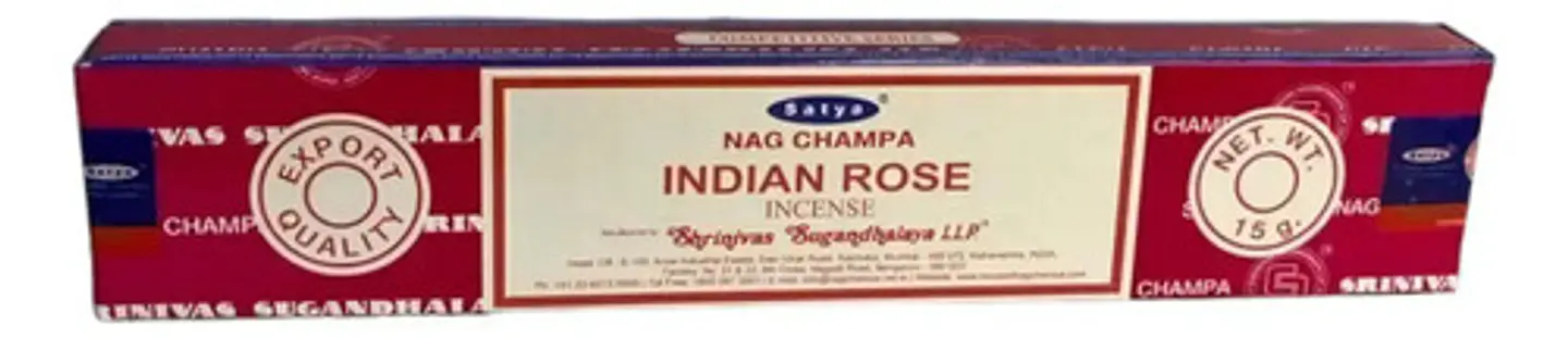 Caja De Incienso Rosa Massala Indian Rose Satya Con 12 Varillas 1