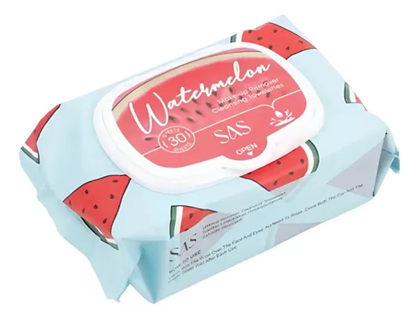 Toallitas Desmaquillantes Watermelon 30 Unidades Sas 1