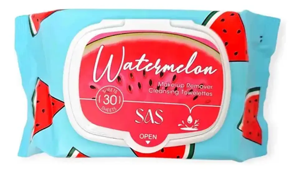 Toallitas Desmaquillantes Watermelon 30 Unidades Sas 2