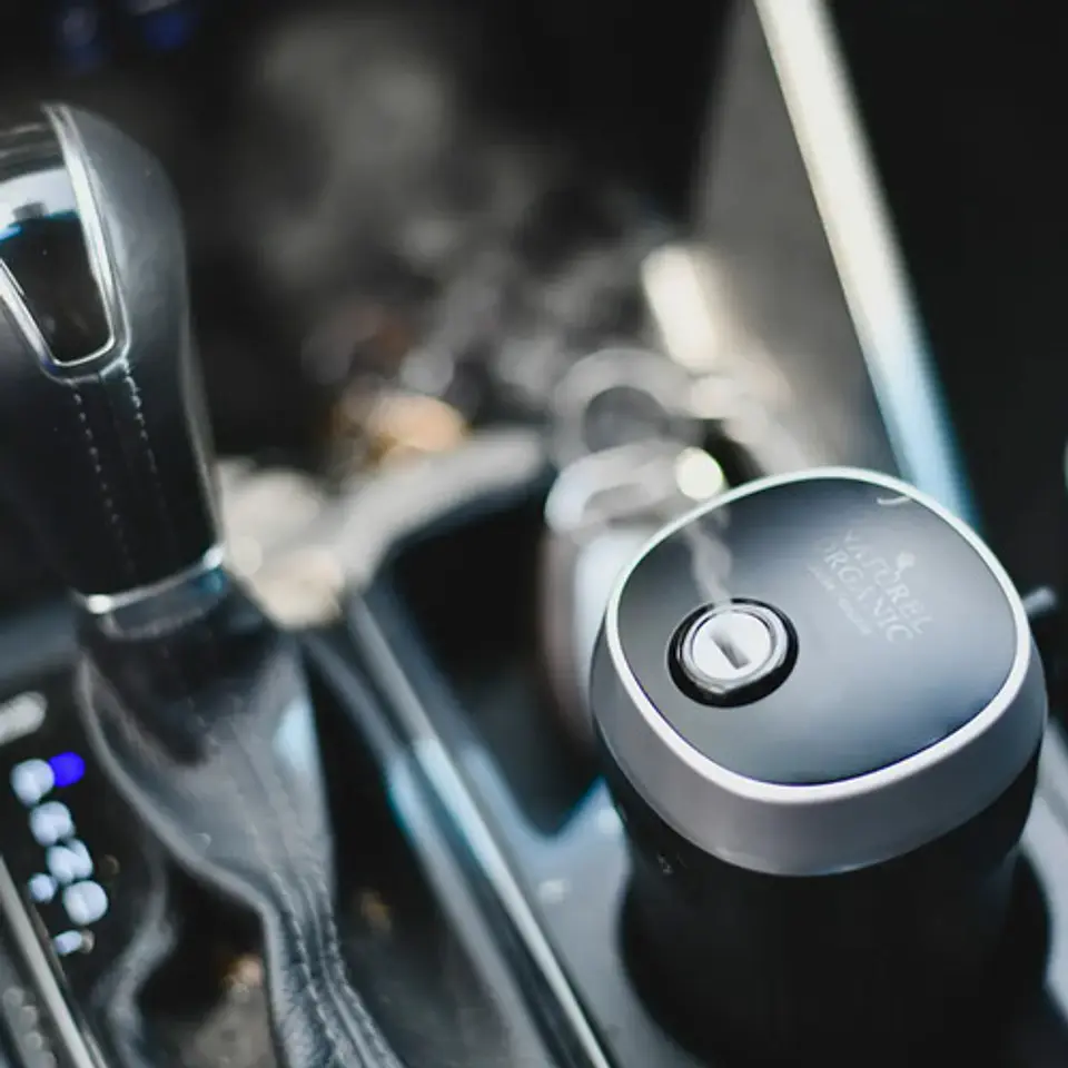 Difusor Humidificador Car Ecologico + Verbena 10ml Color Negro Naturel Organic 3