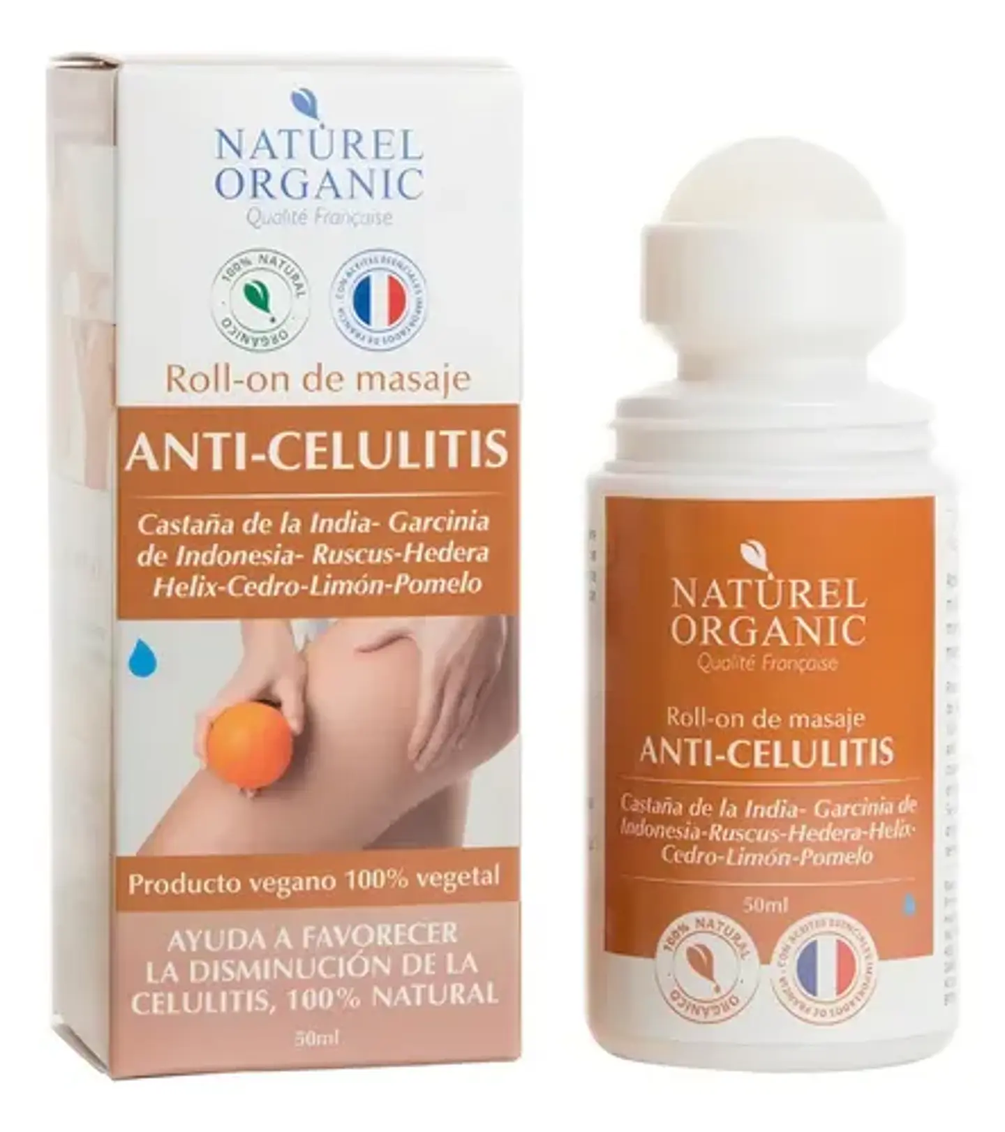 Roll On Anticelulitis Naturel 50ml Neutro Con Ingredientes Orgánicos 1