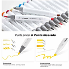 OHUHU 72 MARCADORES DE ALCOHOL + 1 BLENDER. PINCEL&BISELADA 6