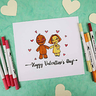 OHUHU 36 MARCADORES DOBLE PUNTA PINCEL Y TIRALÍNEAS FINO. 5