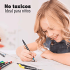 OHUHU MAUI 100 MARCADORES A BASE DE AGUA  PINCEL&FINELINER 7