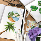 OHUHU BLOCK PARA MARCADORES DE ALCOHOL  (21X21 CM, 78 HOJAS) 7