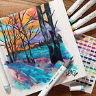 OHUHU BLOCK PARA MARCADORES DE ALCOHOL  (21X21 CM, 78 HOJAS) 8