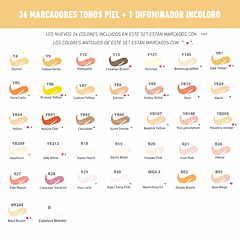 OHUHU 36 MARCADORES DE ALCOHOL TONOS PIEL + 1 BLENDER. PINCEL&FINA