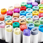 OHUHU 216 MARCADORES DE ALCOHOL + 1 BLENDER. PINCEL&FINA 9