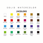 MIYA SET ROMBO DE ACUARELA 24 COLORES+PINCEL+LAPIZ GRAFITO  6